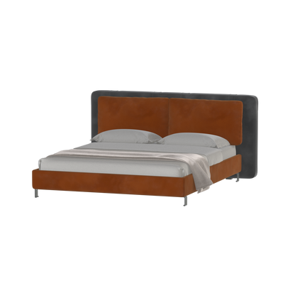 Giovanna Double Bed with Elegant Headboard