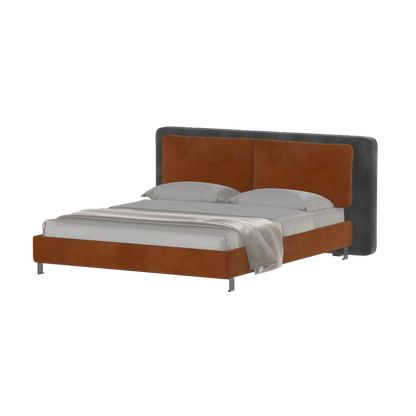 Giovanna Double Bed with Elegant Headboard