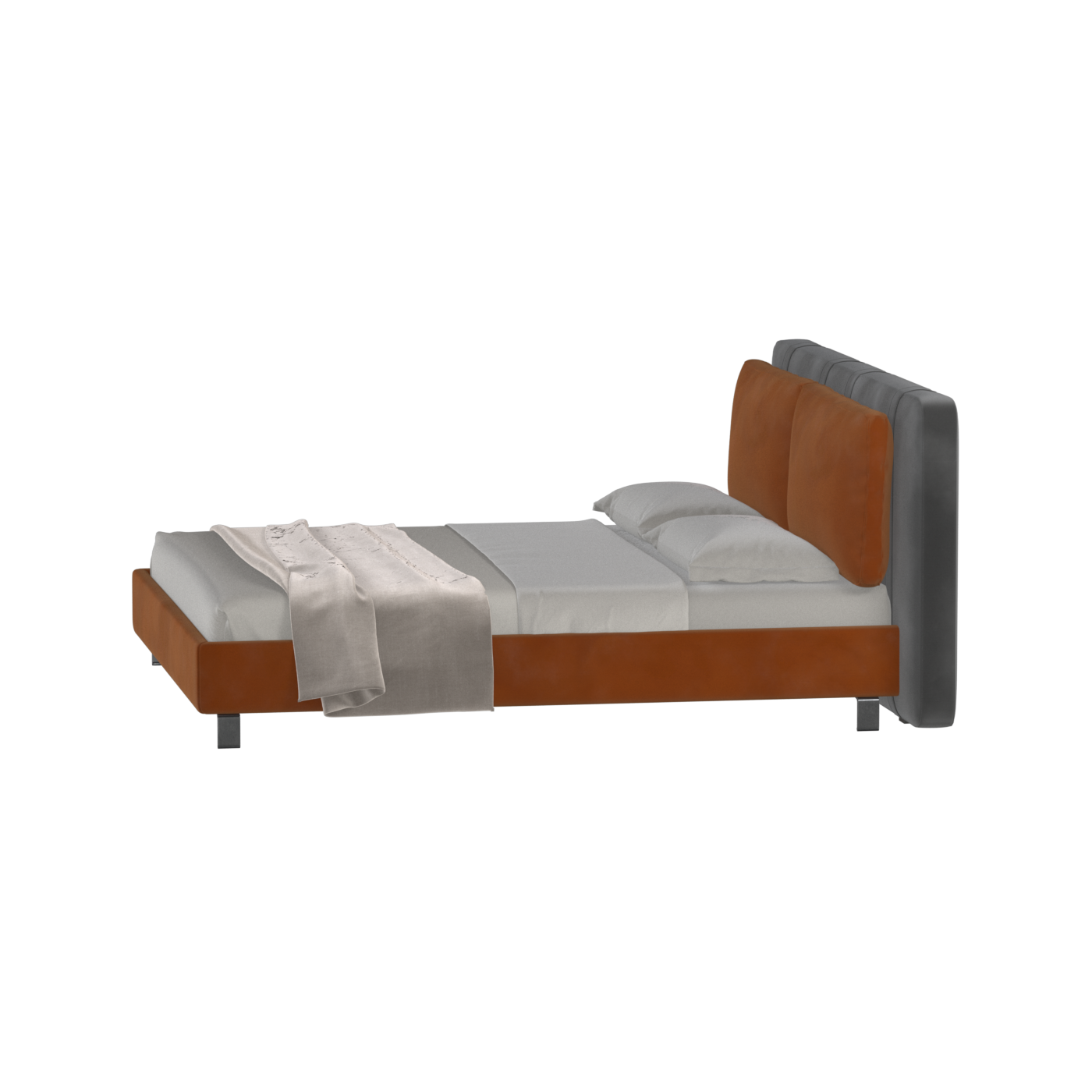 Giovanna Double Bed with Elegant Headboard
