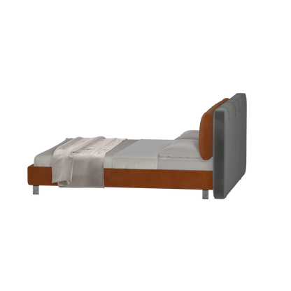 Giovanna Double Bed with Elegant Headboard