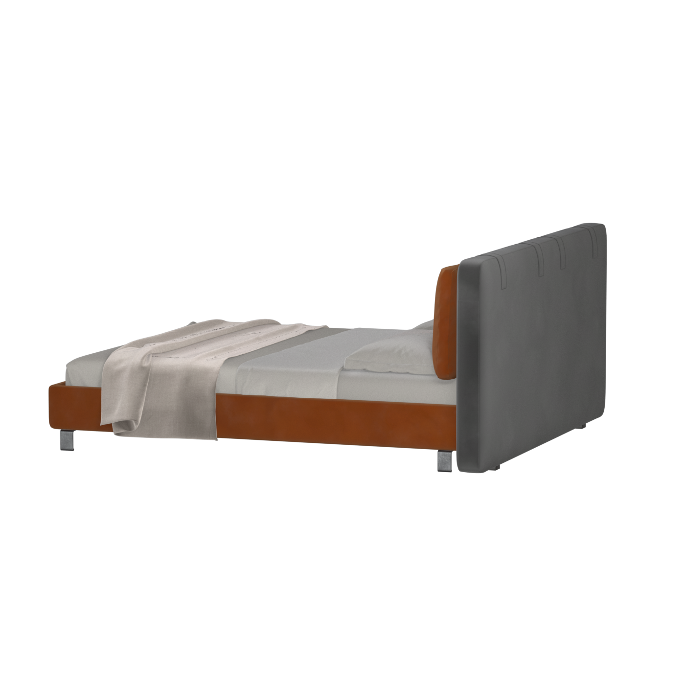 Giovanna Double Bed with Elegant Headboard