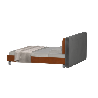 Giovanna Double Bed with Elegant Headboard