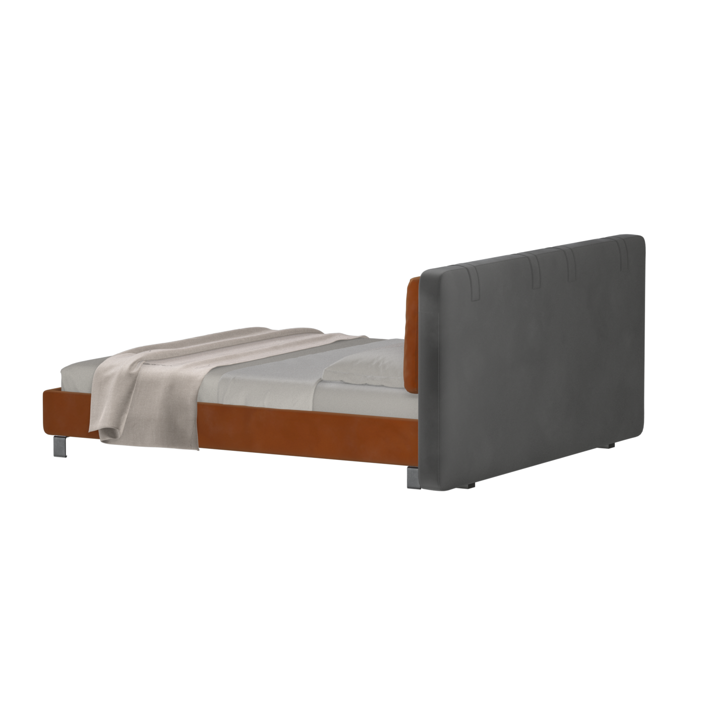 Giovanna Double Bed with Elegant Headboard