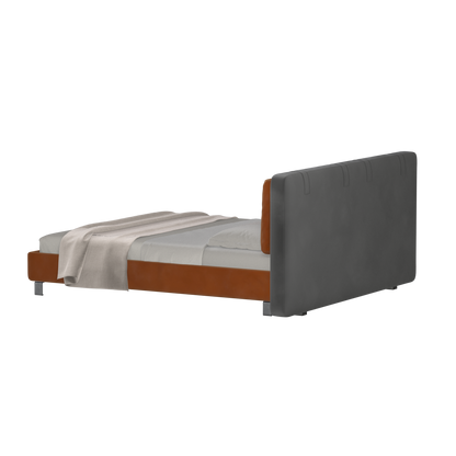 Giovanna Double Bed with Elegant Headboard