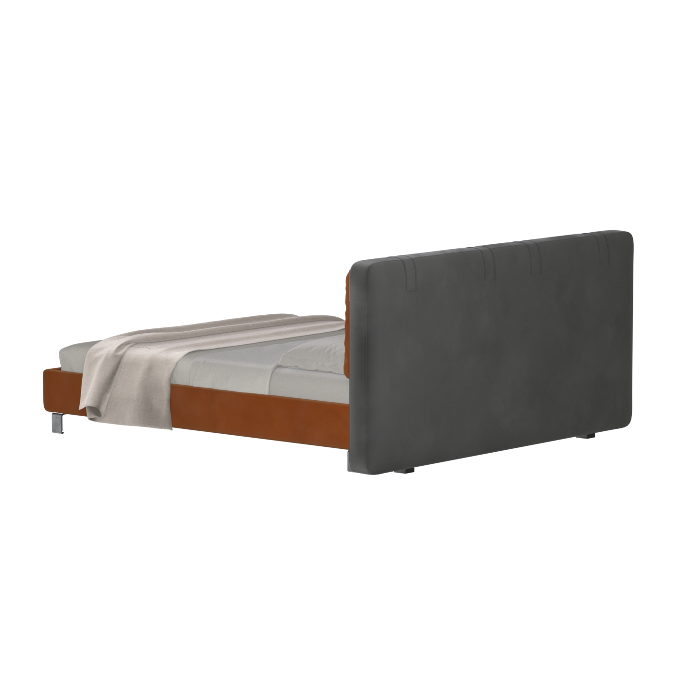 Giovanna Double Bed with Elegant Headboard