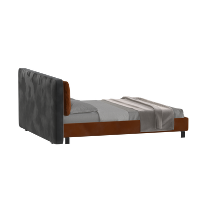 Giovanna Double Bed with Elegant Headboard