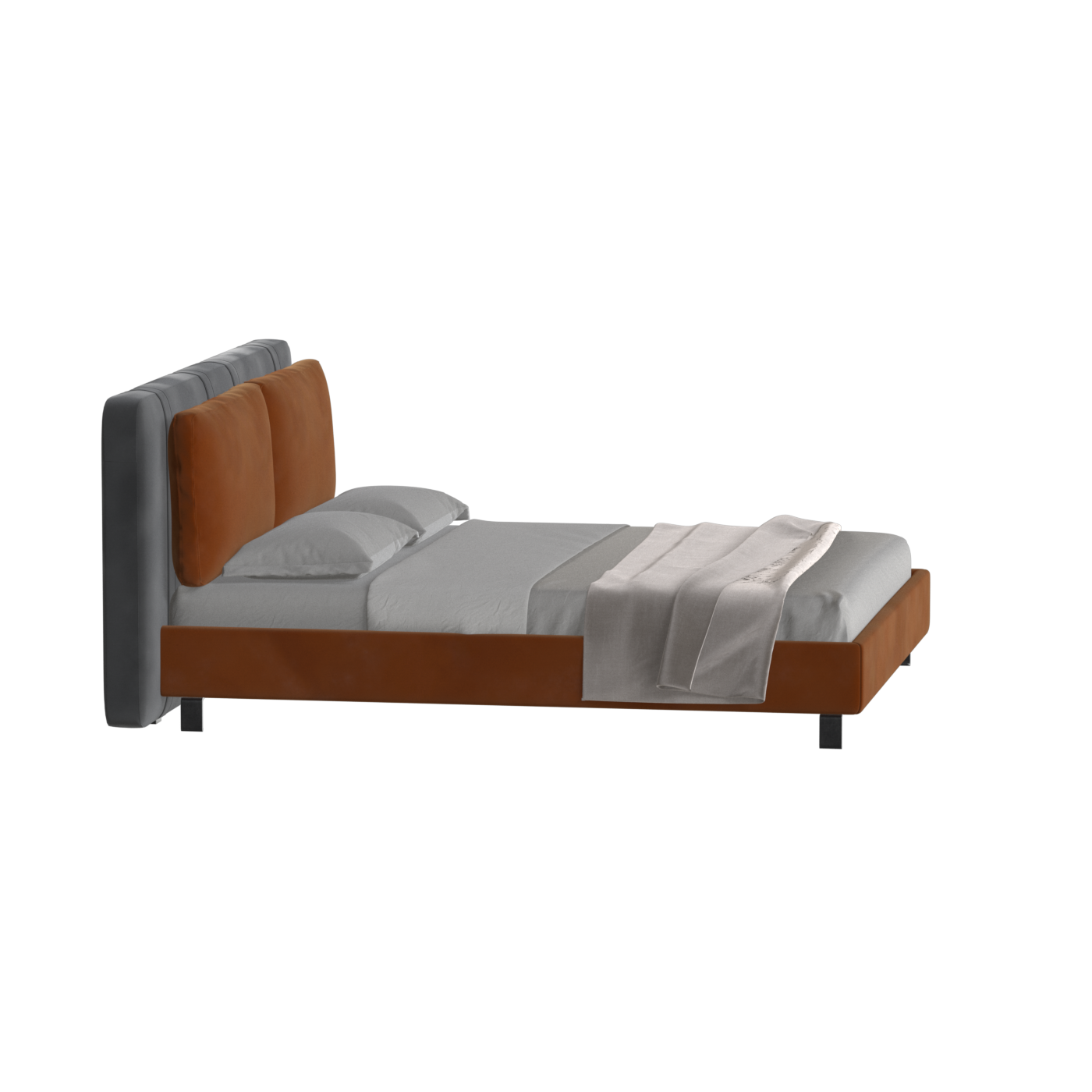 Giovanna Double Bed with Elegant Headboard