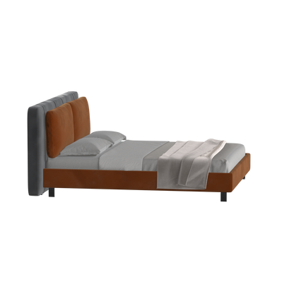 Giovanna Double Bed with Elegant Headboard