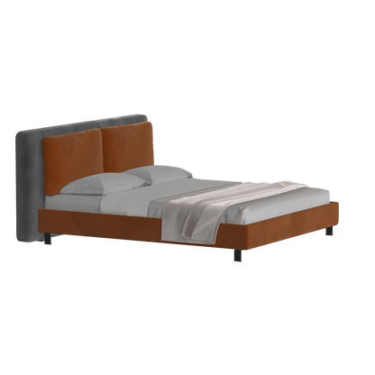 Giovanna Double Bed with Elegant Headboard