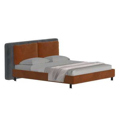 Giovanna Double Bed with Elegant Headboard