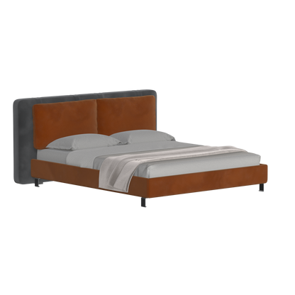 Giovanna Double Bed with Elegant Headboard