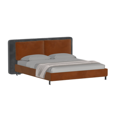 Giovanna Double Bed with Elegant Headboard