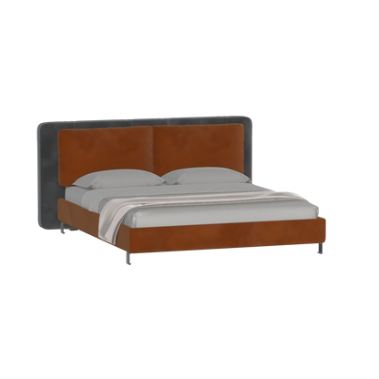 Giovanna Double Bed with Elegant Headboard