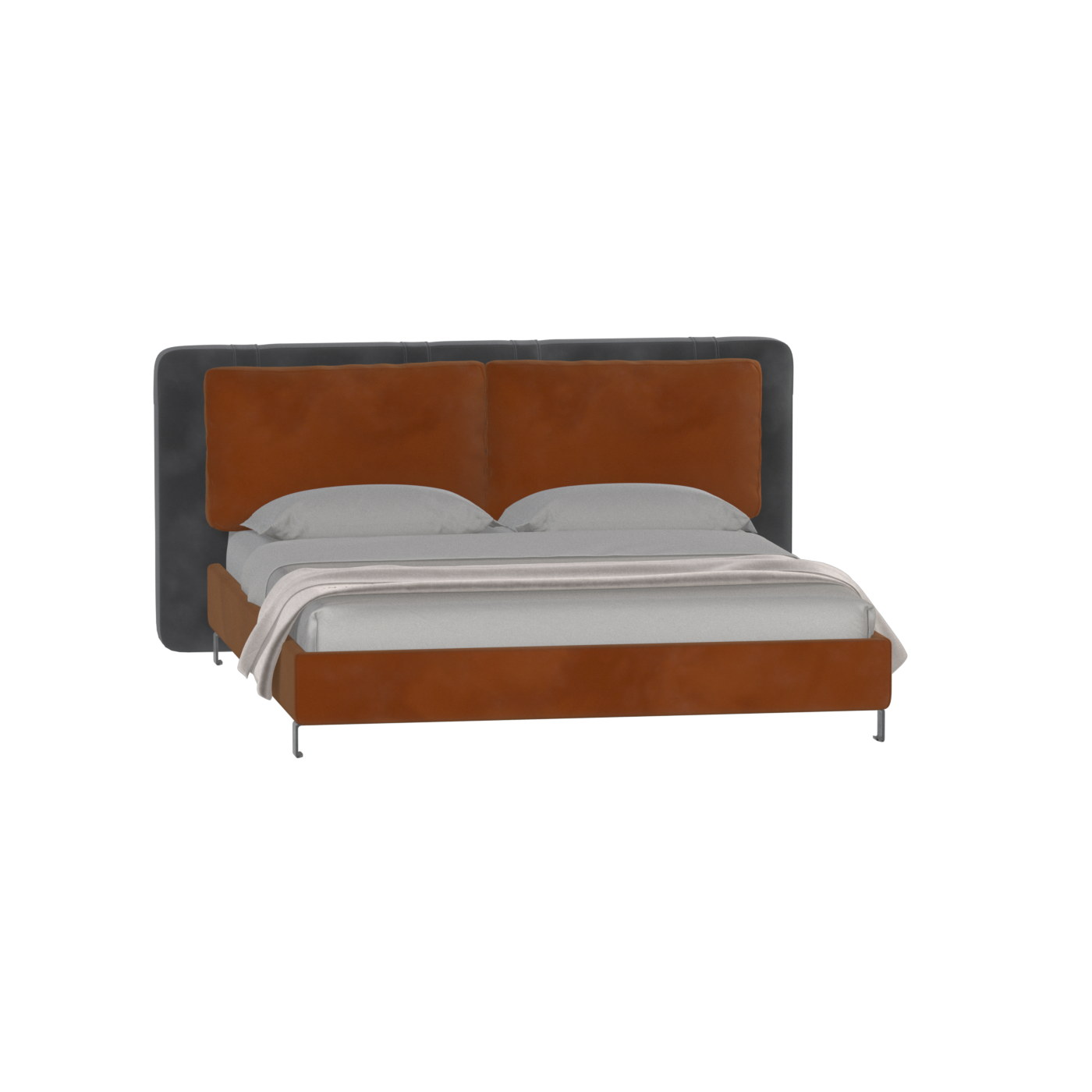 Giovanna Double Bed with Elegant Headboard
