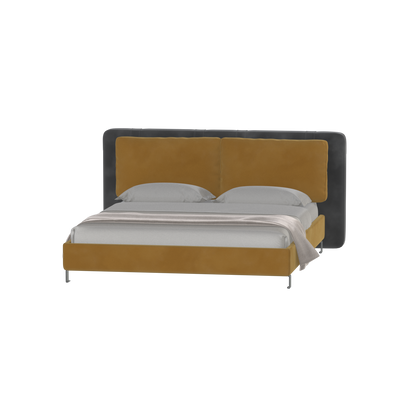 Giovanna Double Bed with Elegant Headboard