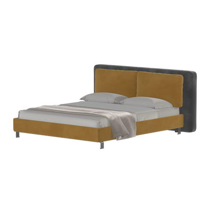 Giovanna Double Bed with Elegant Headboard