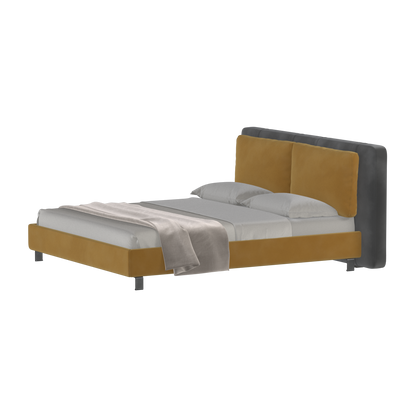 Giovanna Double Bed with Elegant Headboard