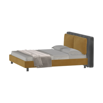 Giovanna Double Bed with Elegant Headboard
