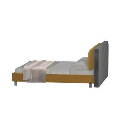 Giovanna Double Bed with Elegant Headboard