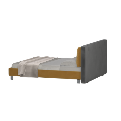 Giovanna Double Bed with Elegant Headboard