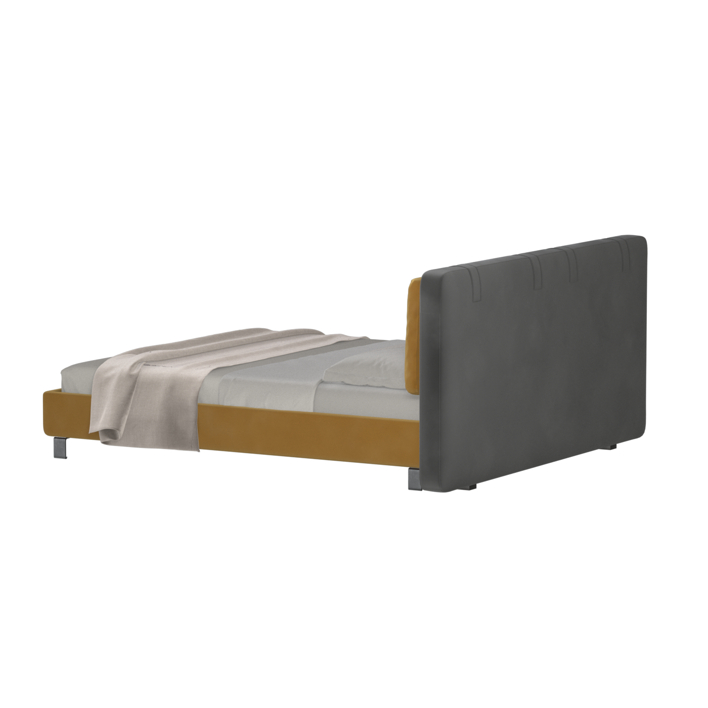 Giovanna Double Bed with Elegant Headboard