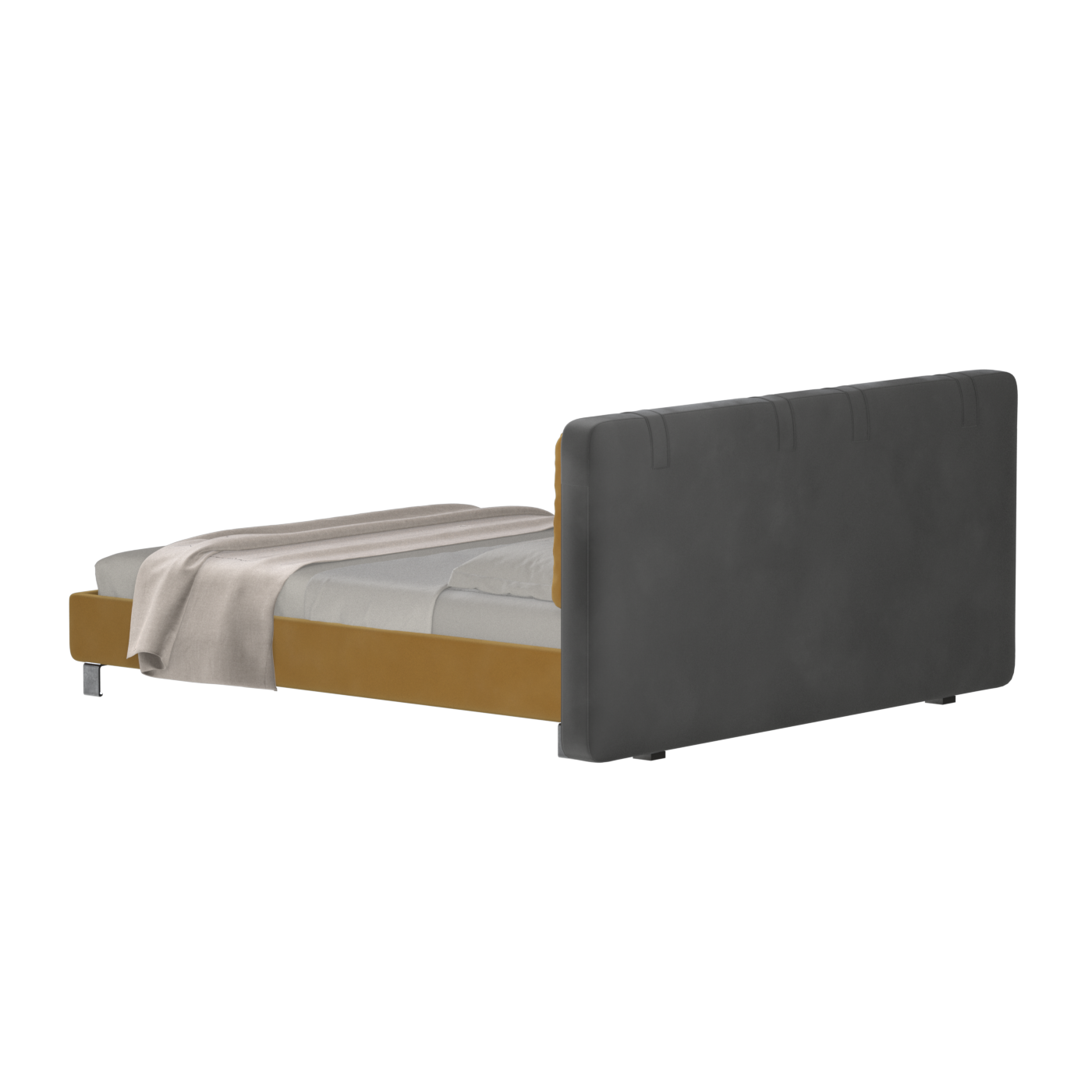 Giovanna Double Bed with Elegant Headboard