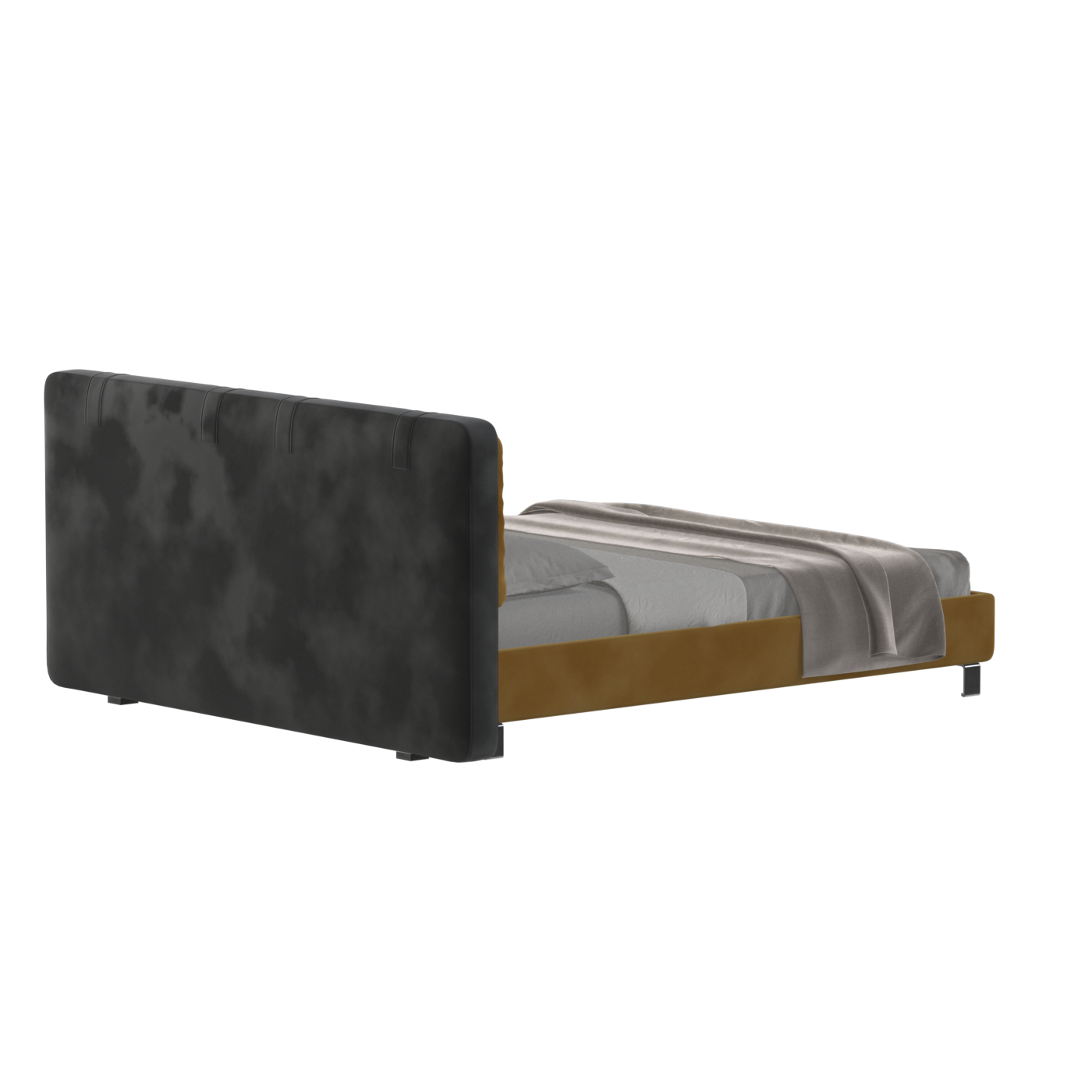 Giovanna Double Bed with Elegant Headboard