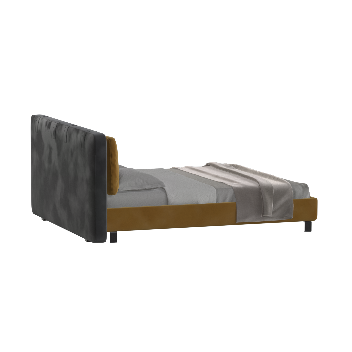 Giovanna Double Bed with Elegant Headboard