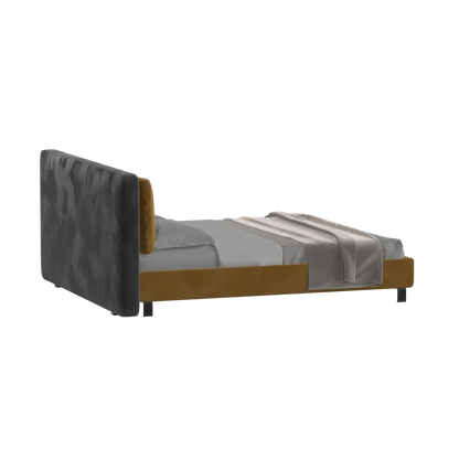 Giovanna Double Bed with Elegant Headboard