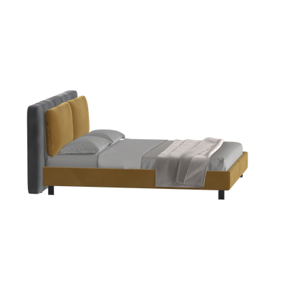 Giovanna Double Bed with Elegant Headboard