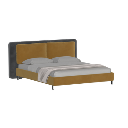 Giovanna Double Bed with Elegant Headboard