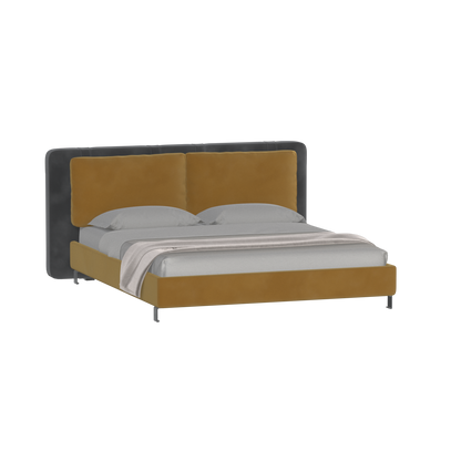 Giovanna Double Bed with Elegant Headboard