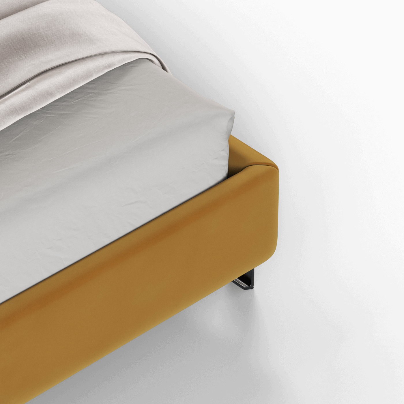 Giovanna Double Bed with Elegant Headboard