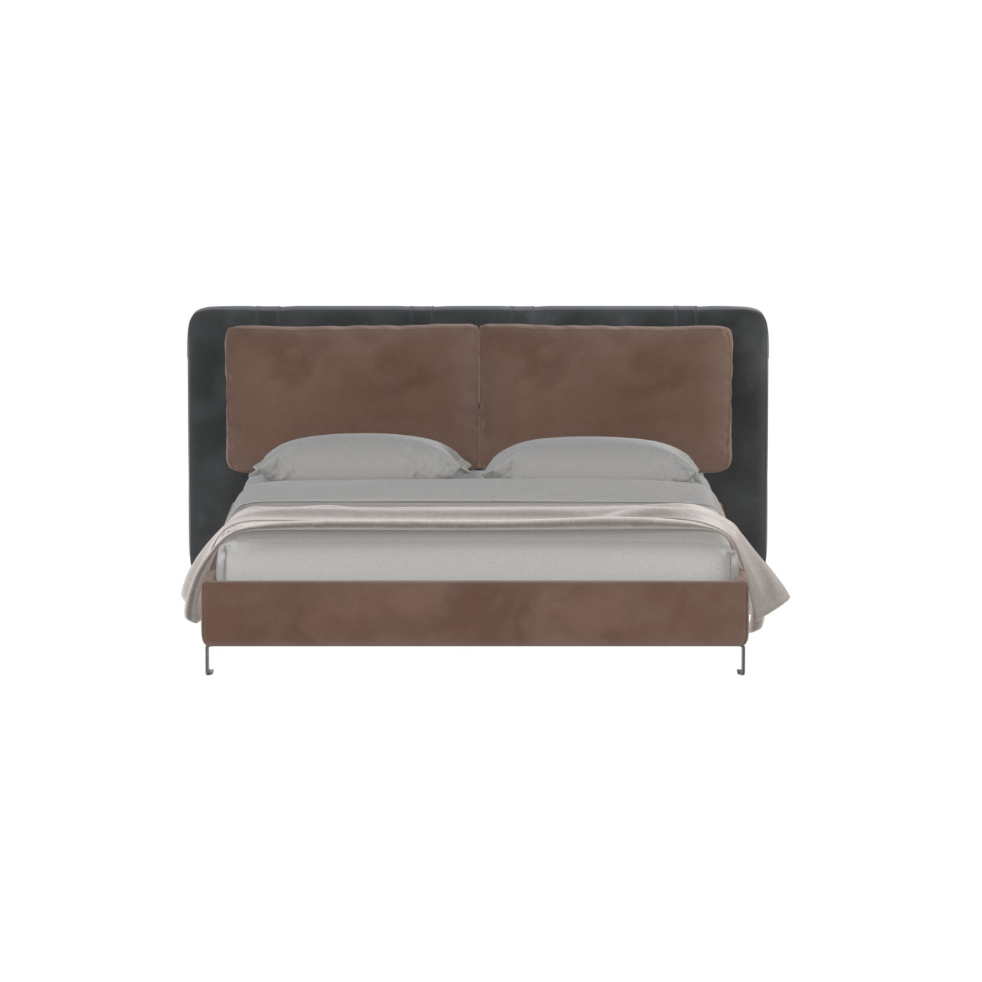 Giovanna Double Bed with Elegant Headboard