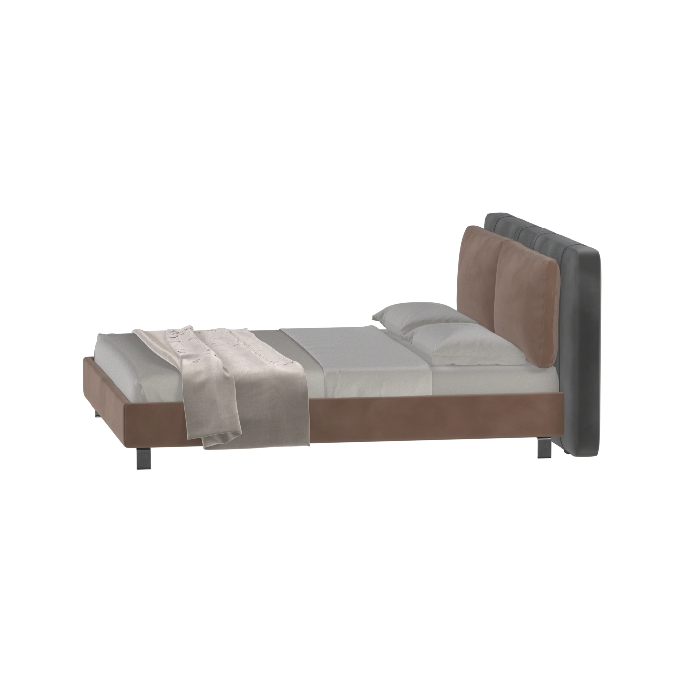 Giovanna Double Bed with Elegant Headboard