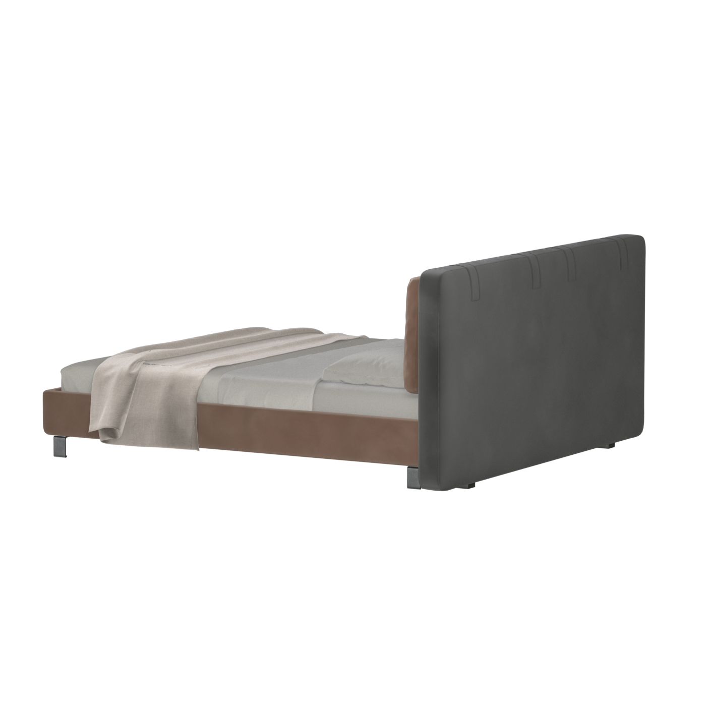 Giovanna Double Bed with Elegant Headboard