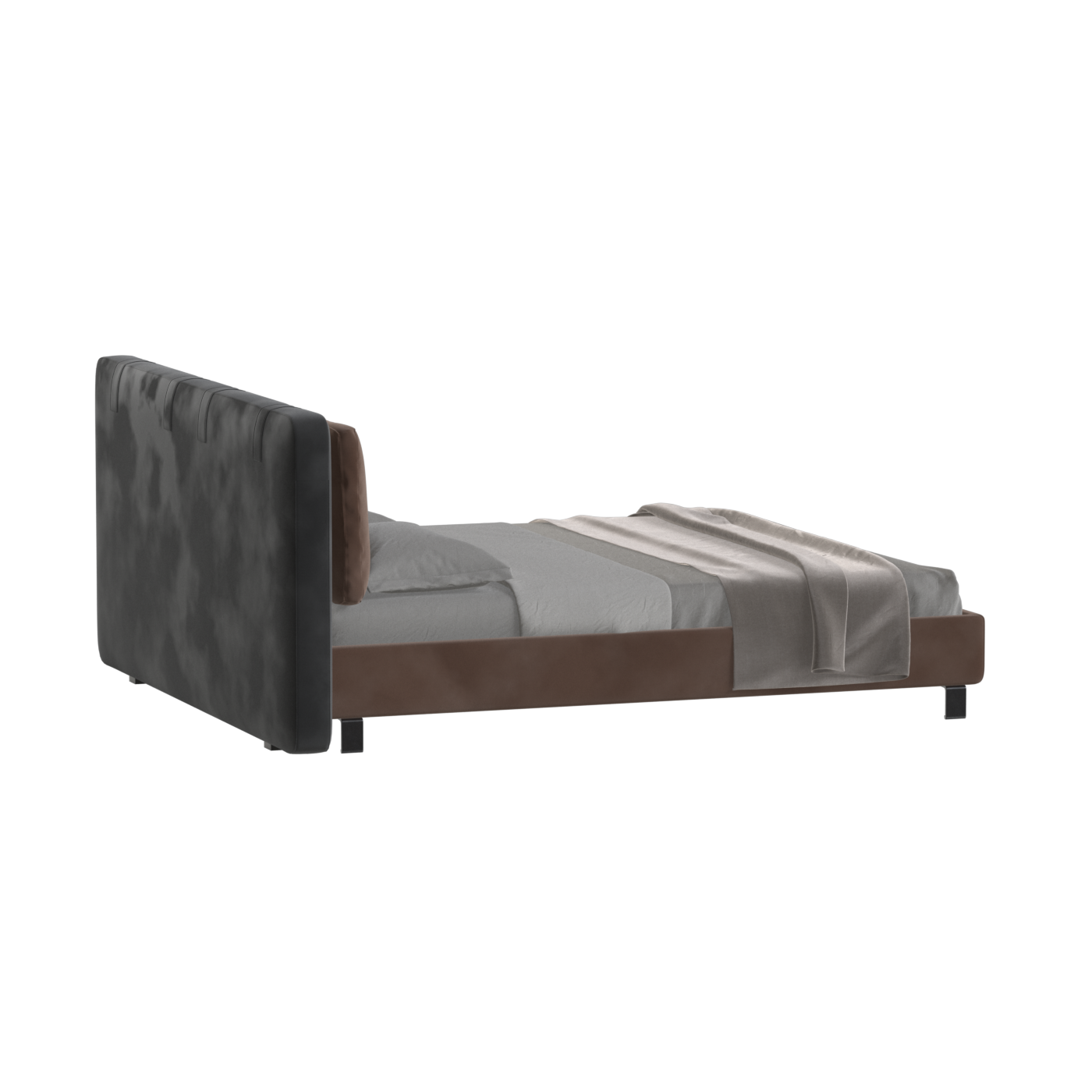 Giovanna Double Bed with Elegant Headboard