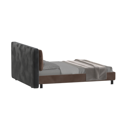 Giovanna Double Bed with Elegant Headboard