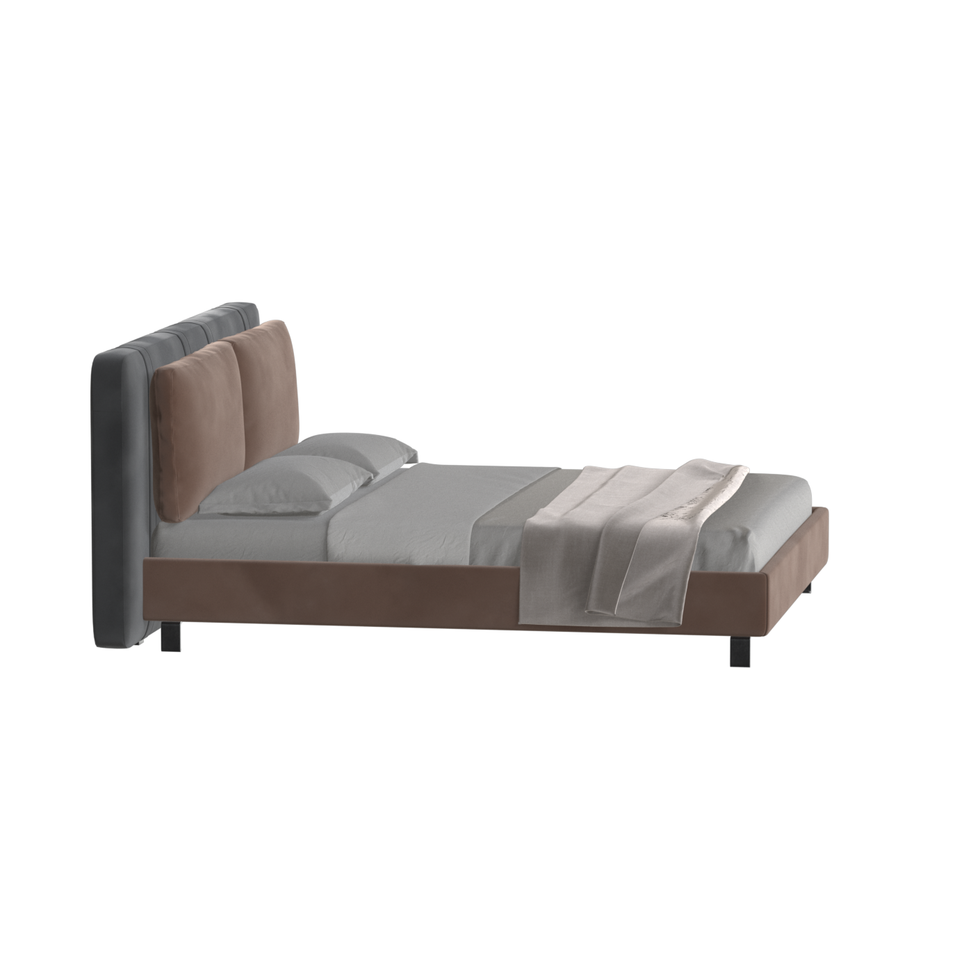 Giovanna Double Bed with Elegant Headboard