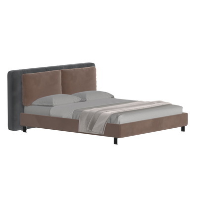Giovanna Double Bed with Elegant Headboard