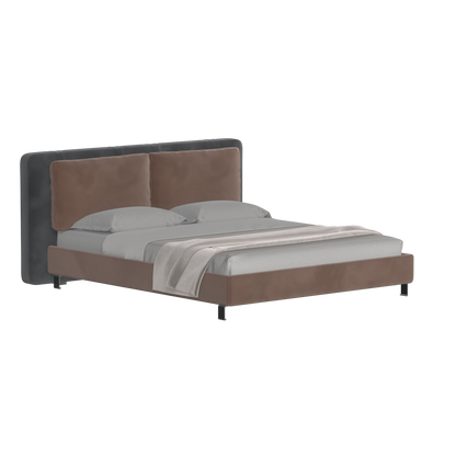 Giovanna Double Bed with Elegant Headboard