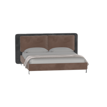 Giovanna Double Bed with Elegant Headboard