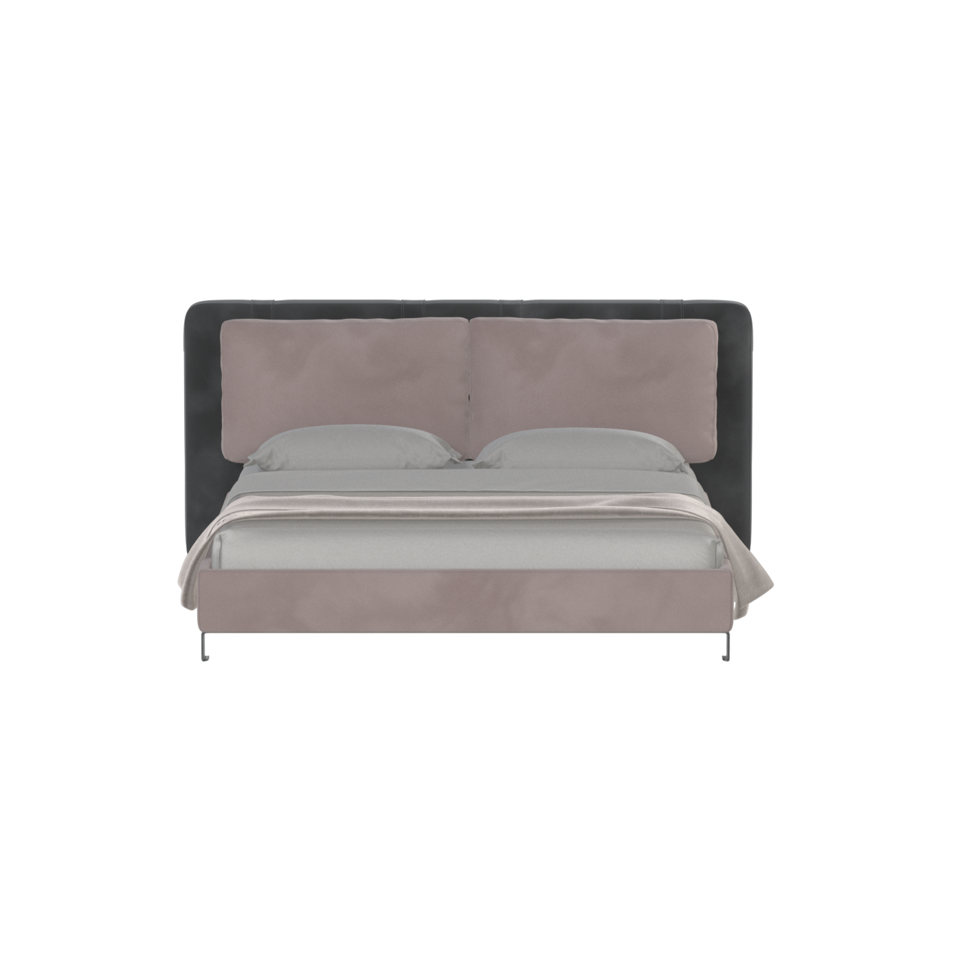 Giovanna Double Bed with Elegant Headboard
