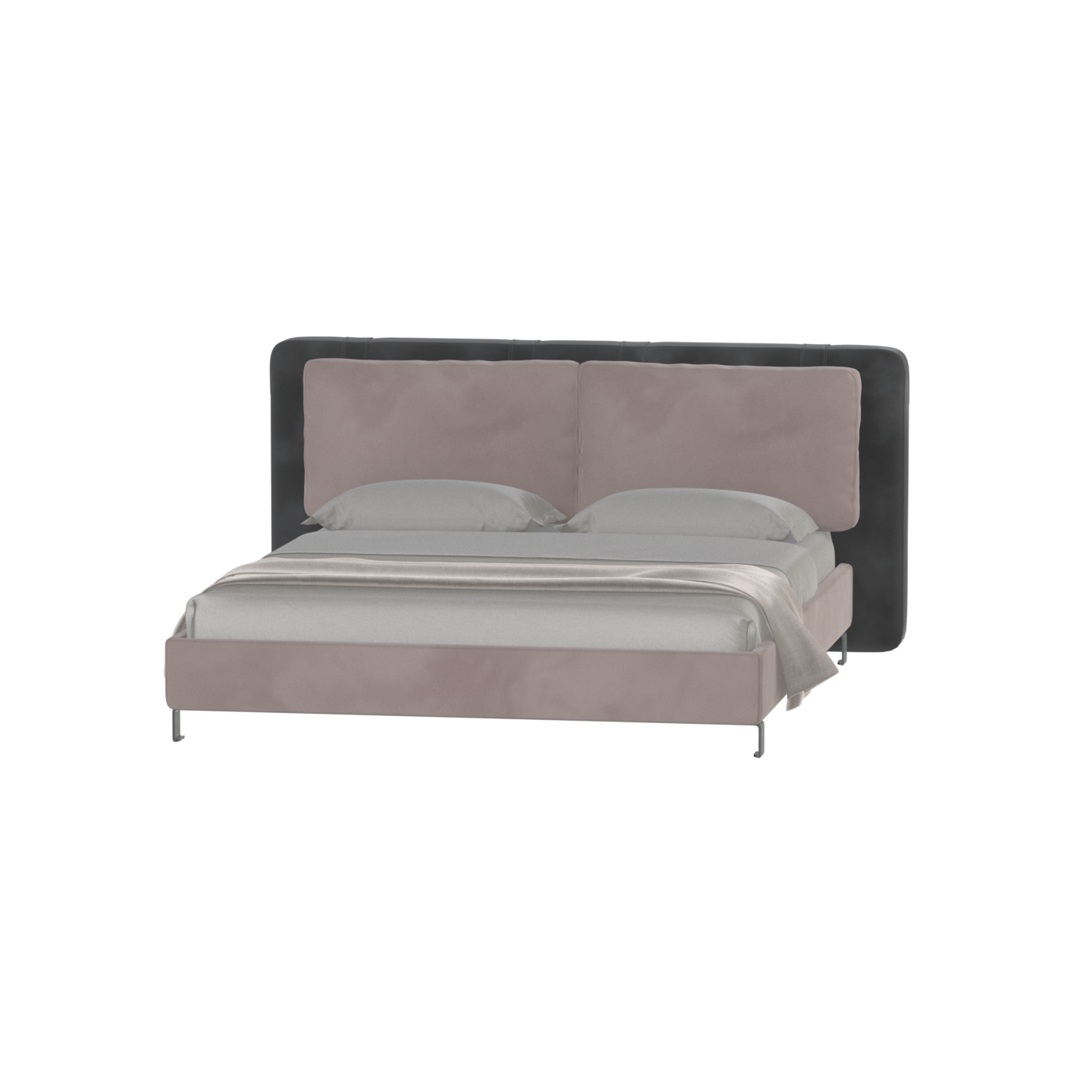 Giovanna Double Bed with Elegant Headboard