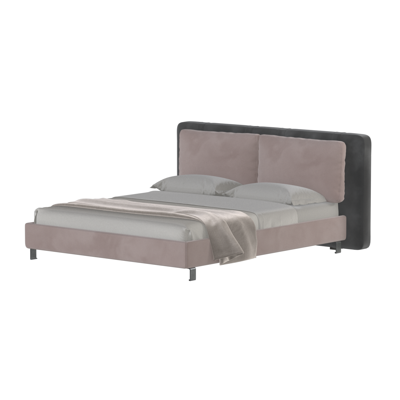 Giovanna Double Bed with Elegant Headboard
