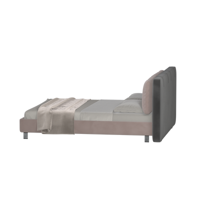Giovanna Double Bed with Elegant Headboard