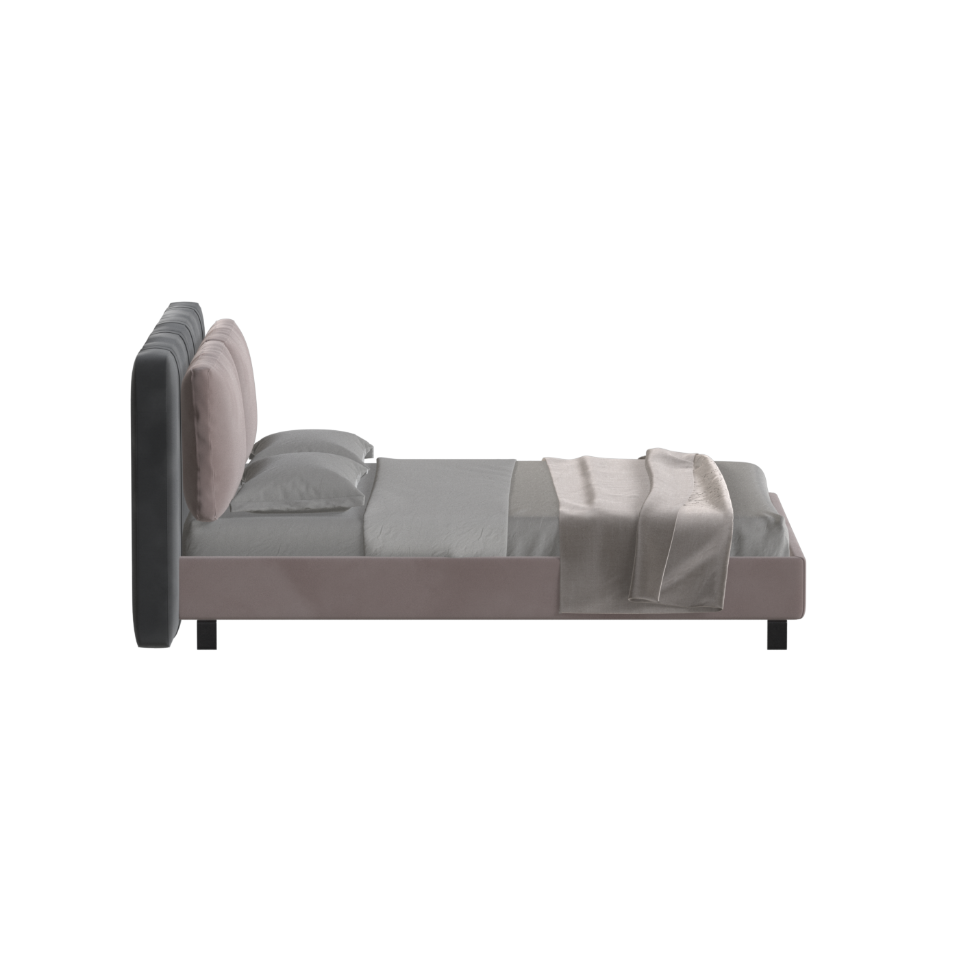 Giovanna Double Bed with Elegant Headboard