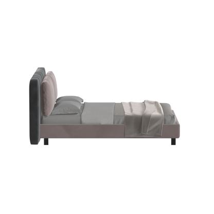 Giovanna Double Bed with Elegant Headboard