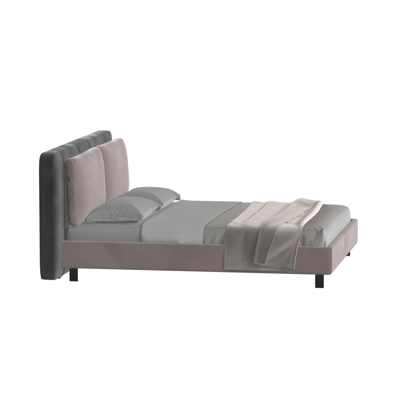 Giovanna Double Bed with Elegant Headboard