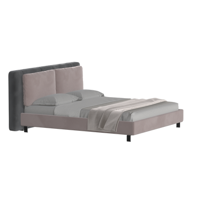 Giovanna Double Bed with Elegant Headboard